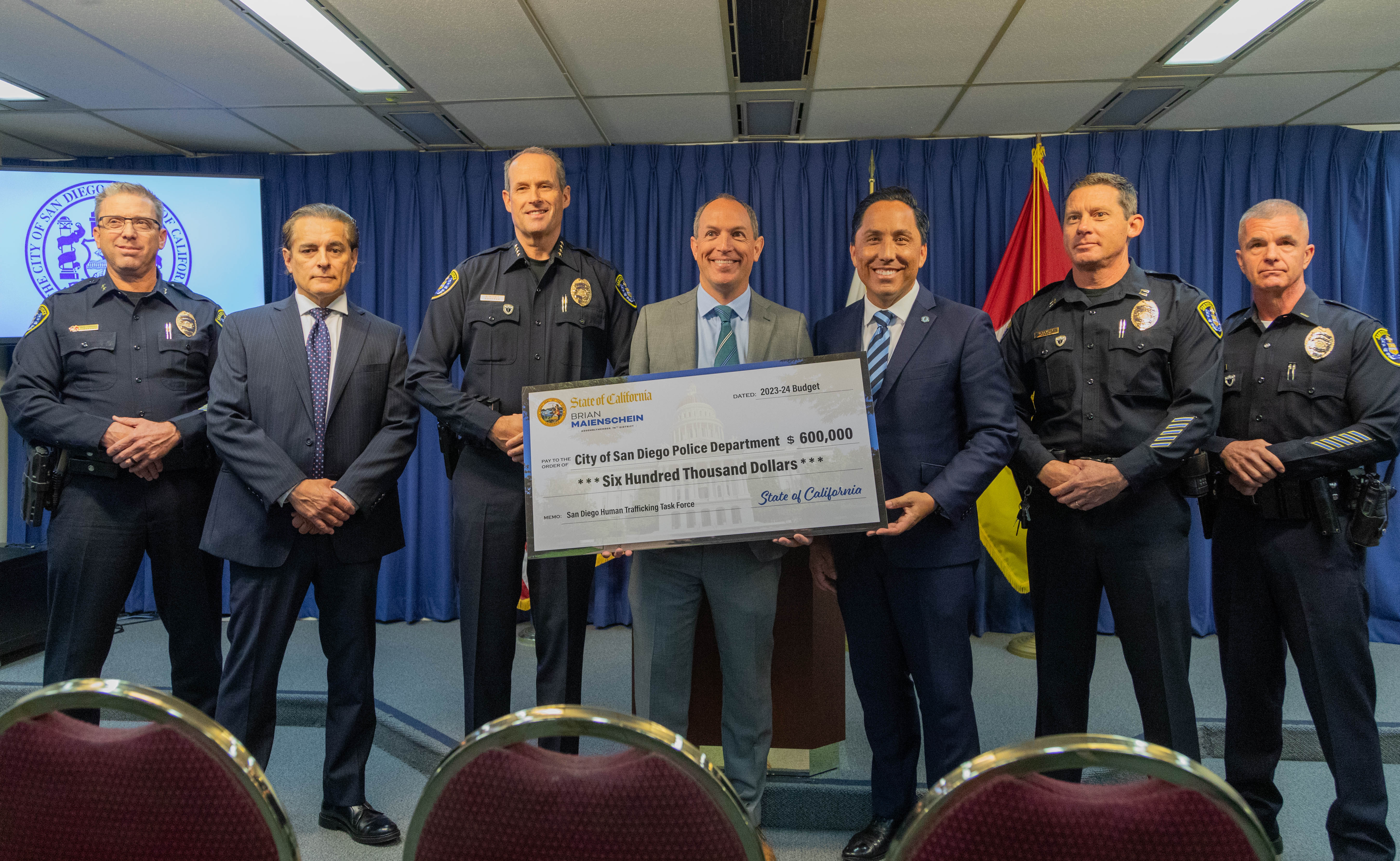 Assemblymember Brian Maienschein Announces $600,000 For Human Trafficking Task Force