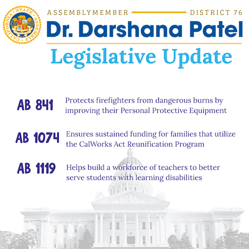 AD76 Patel legislative update