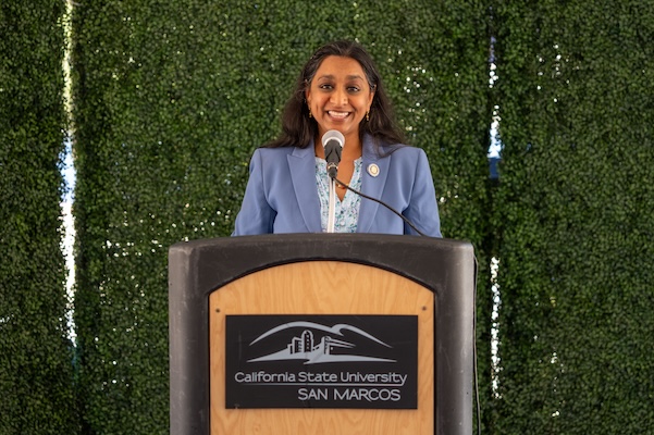 Asm. Patel at CSU SM groundbreaking